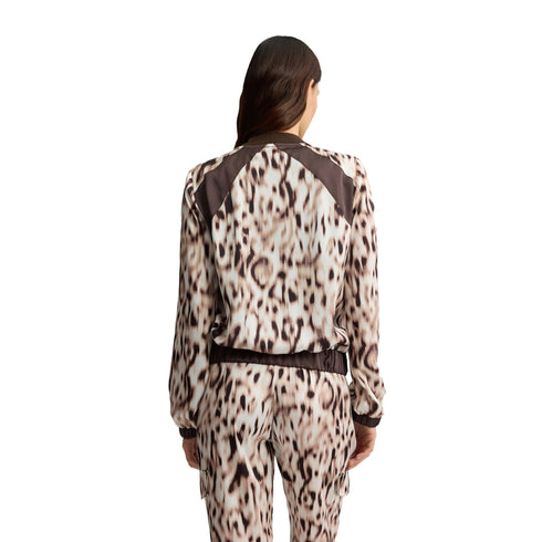Liu Jo Giacca leggera Bomber Donna in raso animalier S - Francavilla Moda